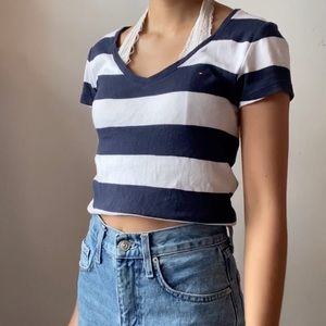 Tommy Hilfiger V-neck Striped Tshirt